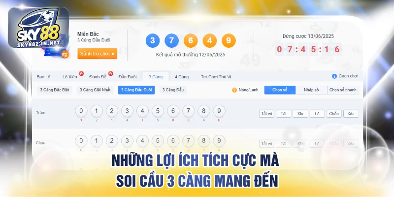 Những lợi ích tích cực mà soi cầu 3 càng mang đến